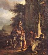 Jan Weenix After the Hunt painting